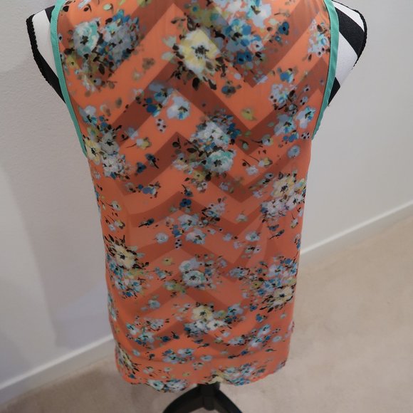 Floral Sleeveless Top with Collar - Picture 6 of 6